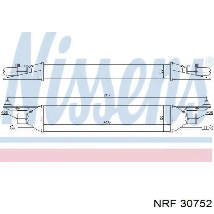 Система охолодження наддувочного повітря NRF 30752 ціна, від 87.07 USD