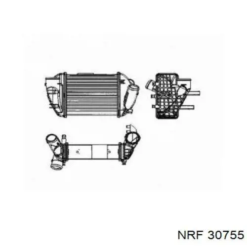 30755 NRF радіатор интеркуллера