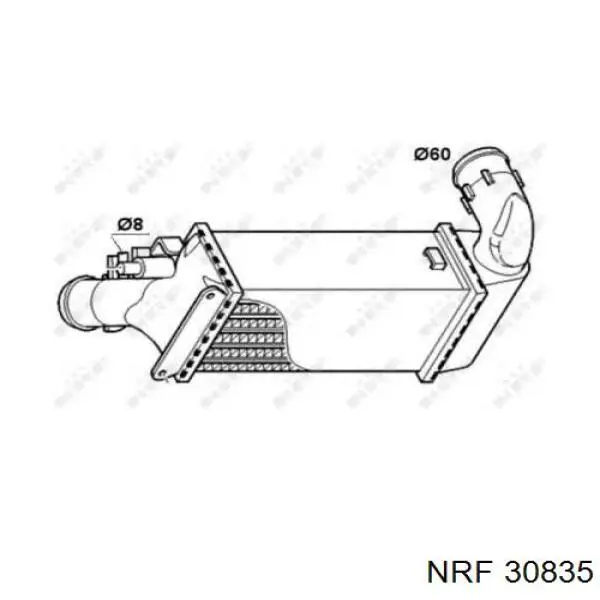 30835 NRF радіатор интеркуллера
