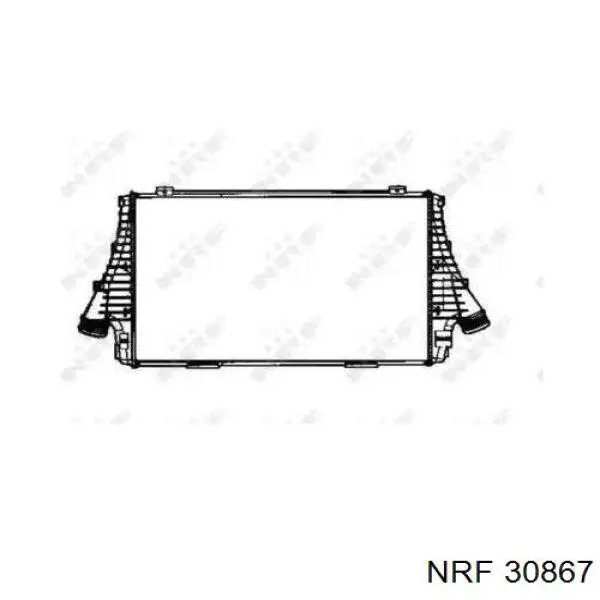 Купити 30867 NRF Радіатор интеркуллера