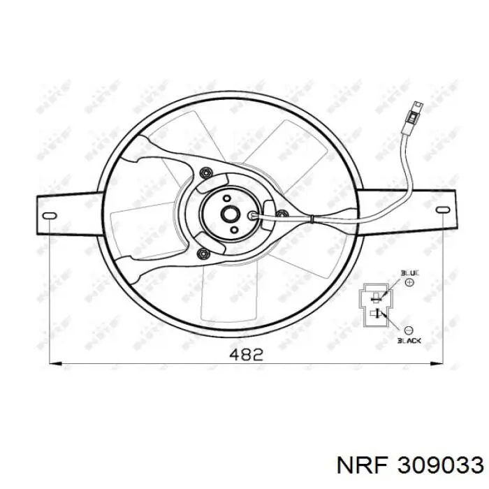 309033 NRF радіатор интеркуллера