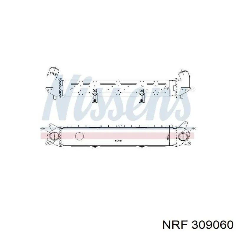 309060 NRF радіатор интеркуллера