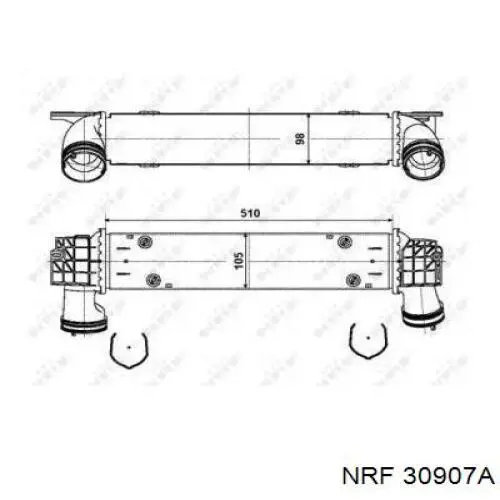 30907A NRF радіатор интеркуллера
