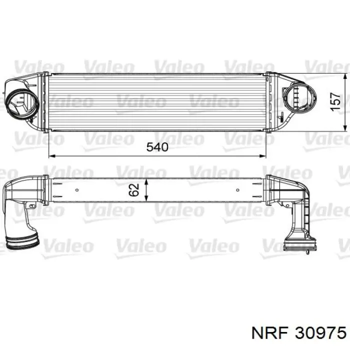 30975 NRF радіатор интеркуллера