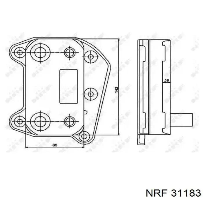 31183 NRF радіатор масляний