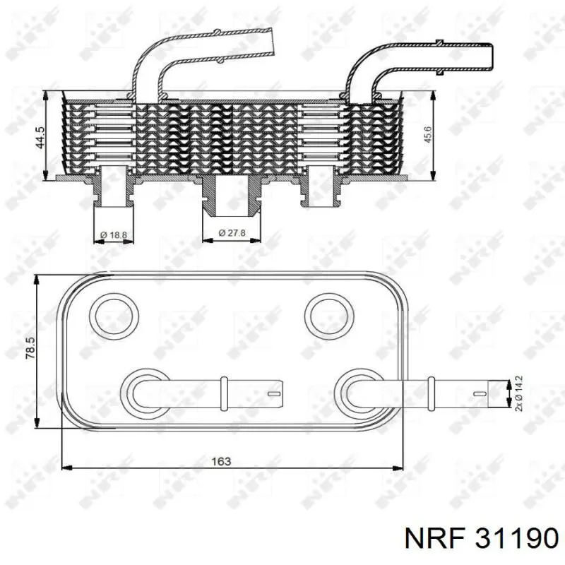 Радіатор охолодження, АКПП O10105 Sato Tech