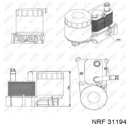 1434819 Ford Корпус маслофільтра