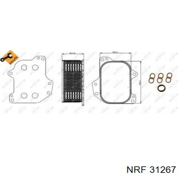 31267 NRF радіатор масляний