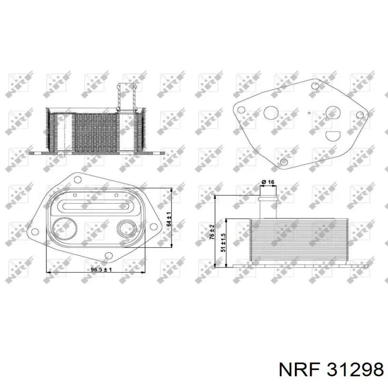 31298 NRF Радіатор масляний