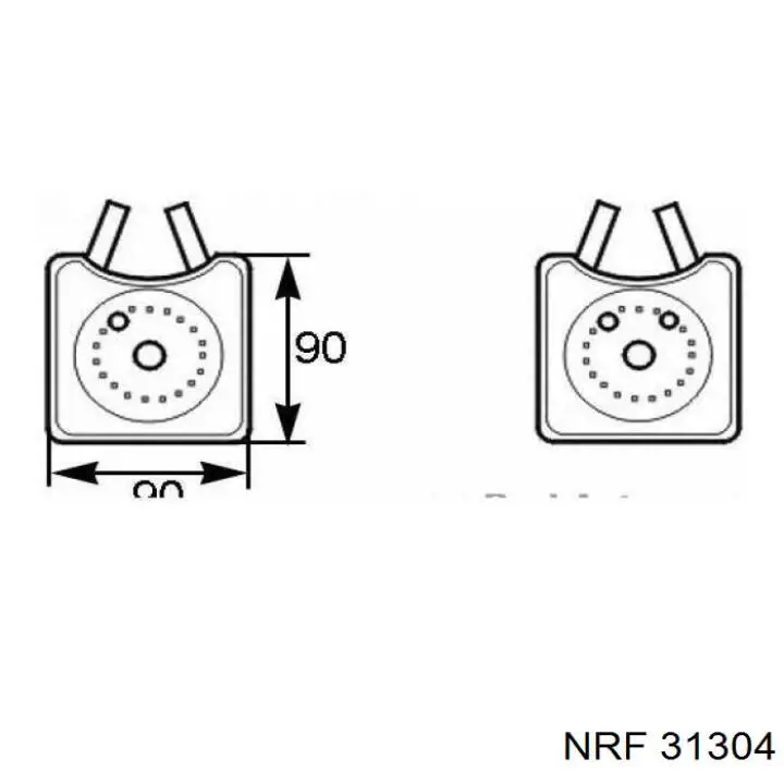 Радіатор масляний (холодильник), під фільтром NRF 31304 ціна, від 18.75 USD
