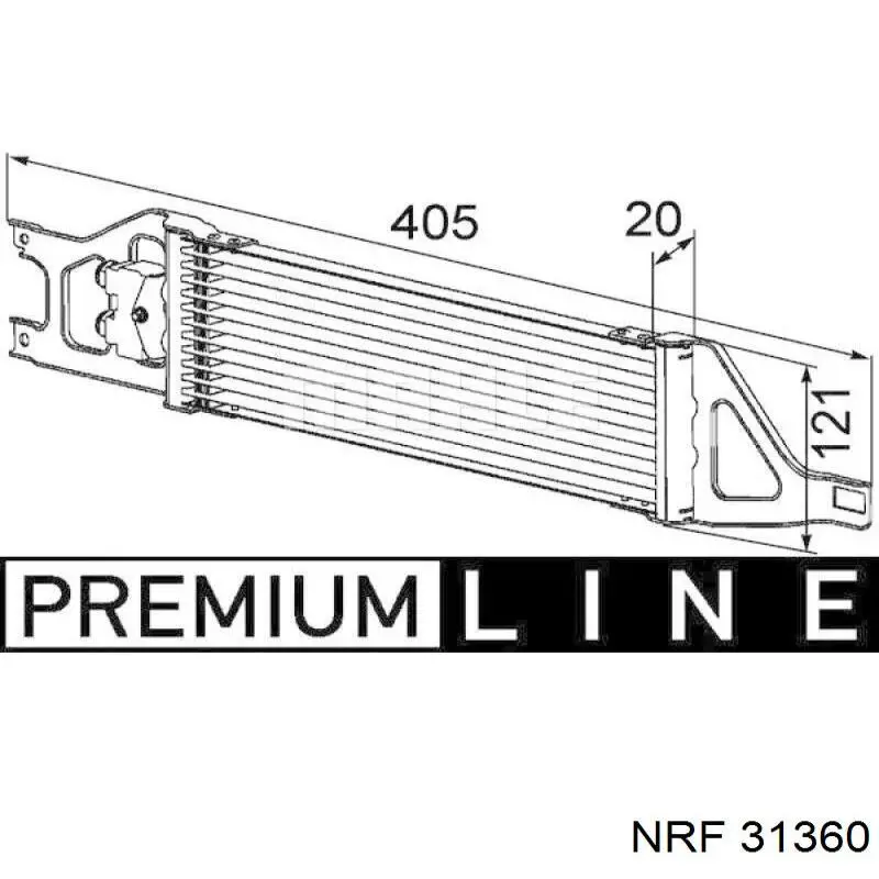 Радіатор охолодження, АКПП NRF NRF31360 ціна, від 119.61 USD