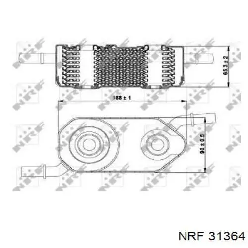 31364 NRF радіатор охолодження, акпп