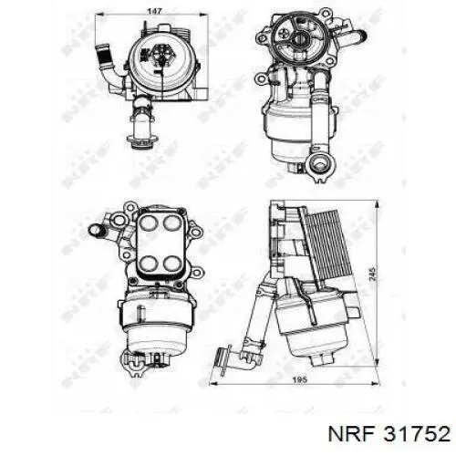 Корпус масляного фільтра GP GP9672654380 ціна, від 21.80 USD