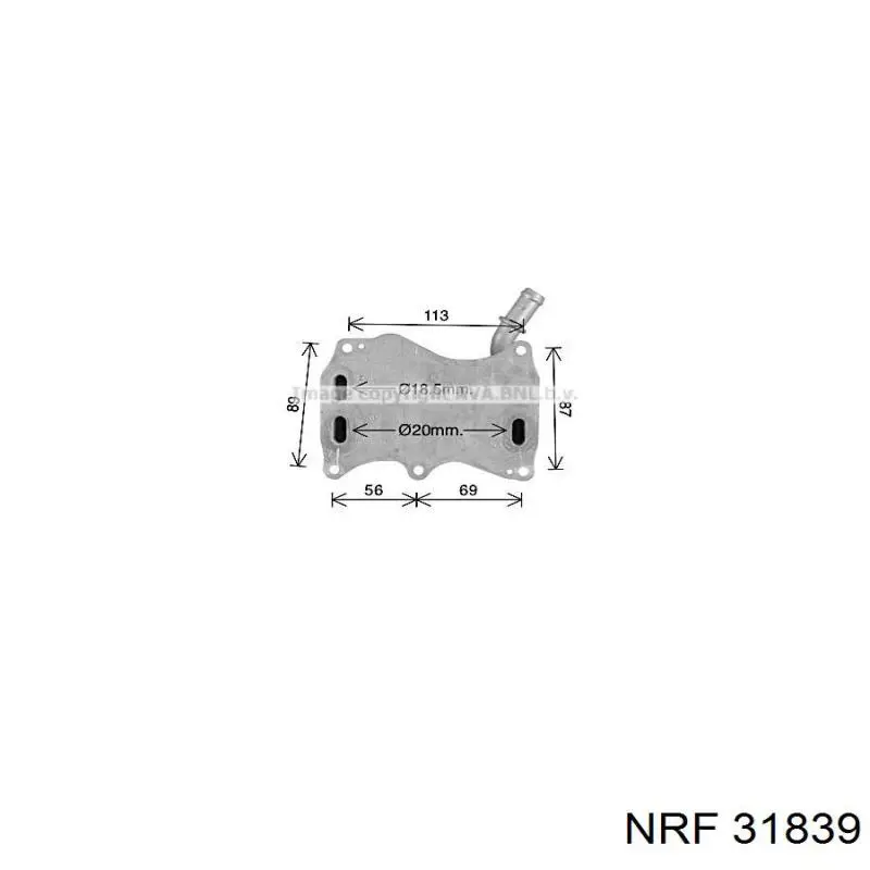 Радіатор масляний NRF 31839 ціна, від 47.10 USD