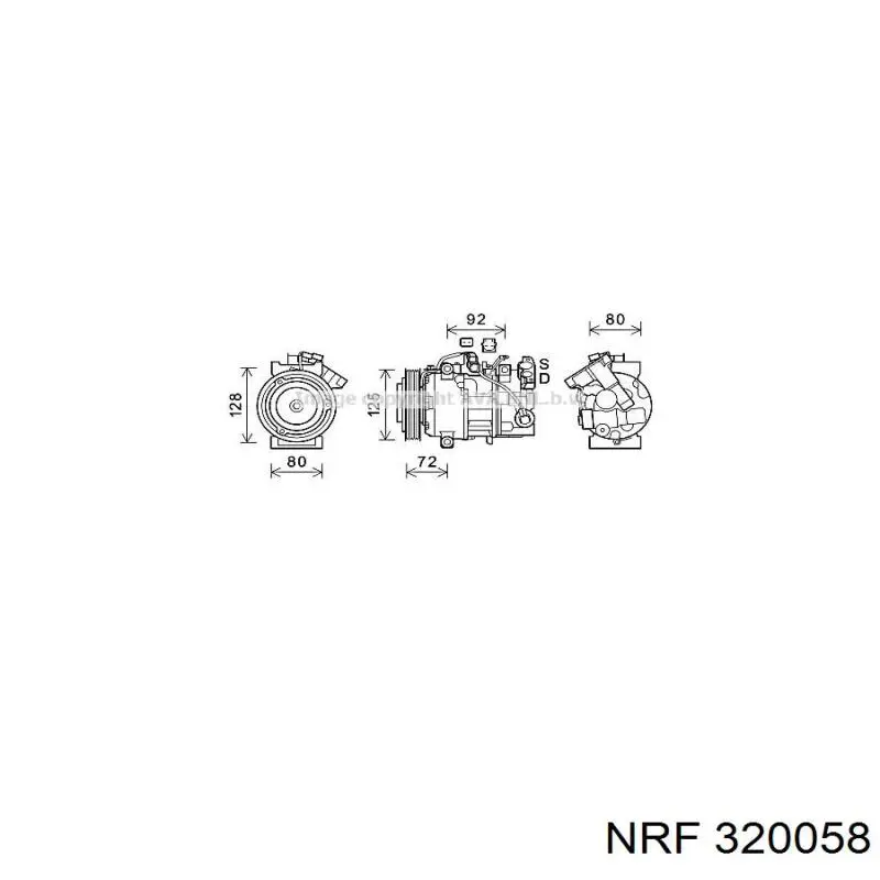 320058 NRF компресор кондиціонера