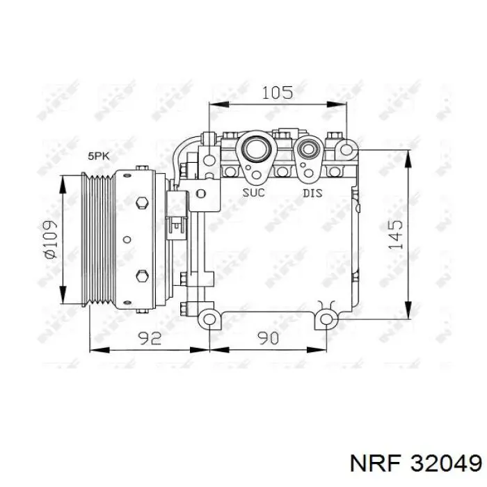 32049 NRF компресор кондиціонера
