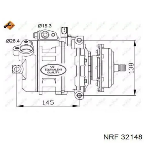 32148 NRF Компресор холодоагенту