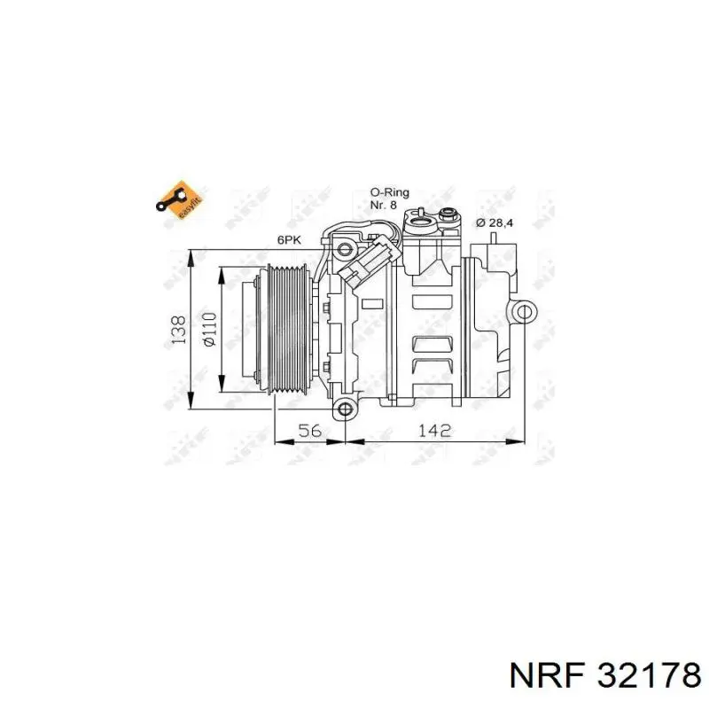 Компресор кондиціонера 32178 NRF