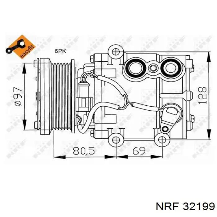Насос кондиціонера NRF 32199