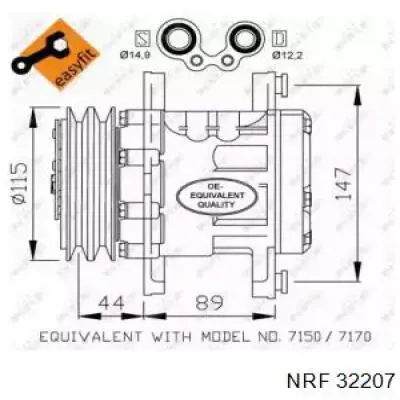 32207 NRF компресор кондиціонера