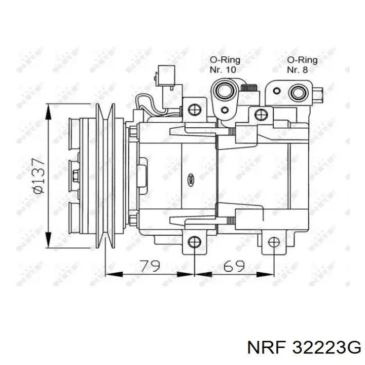 32223G NRF компресор кондиціонера