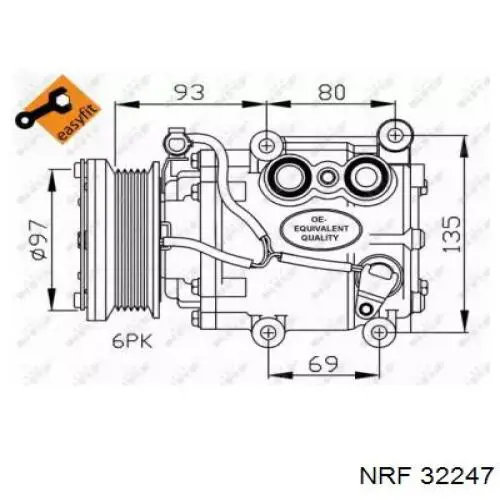 Компресор кондиціонера 4094079 Ford