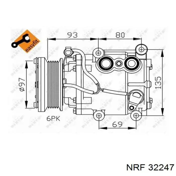 Компресор кондиціонера 1016001025 MSG Rebuilding