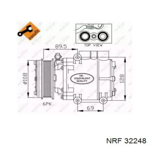 Насос кондиціонера Ford 1574386
