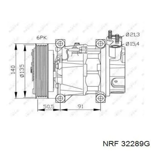 Компресор системи кондиціювання Nissan/Infiniti 9260031U21 ціна, від 125.43 USD