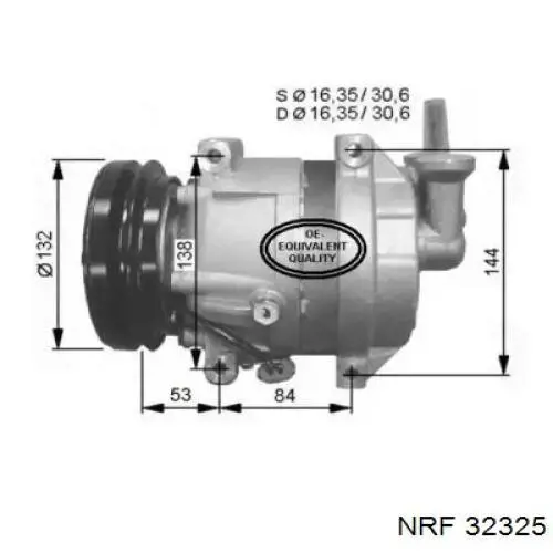 Компресор кондиціонера 32325 NRF