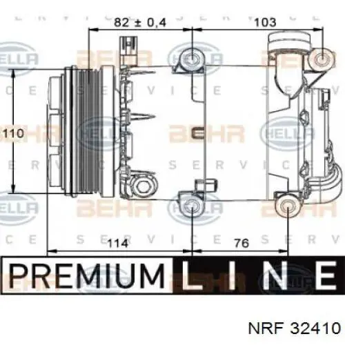 Компресор кондиціонера 32410 NRF