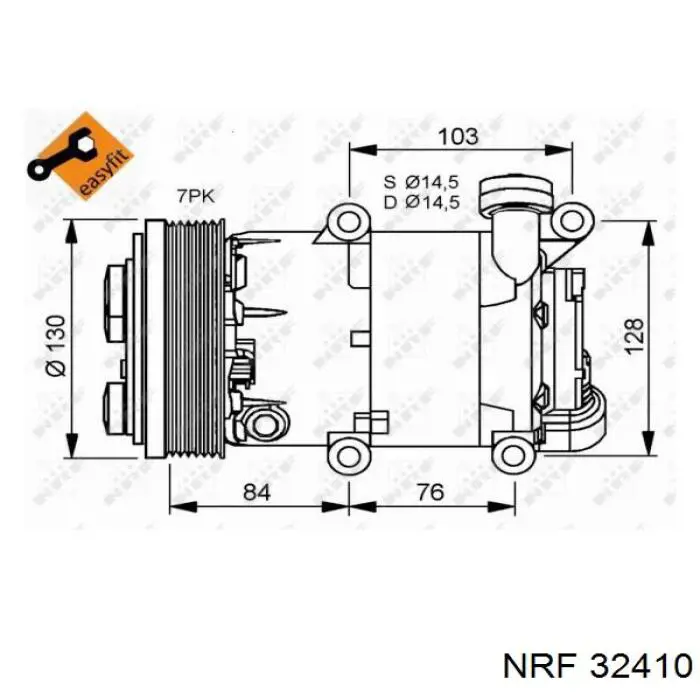 Компресор системи кондиціювання Ford 1444893 ціна, від 248.14 USD