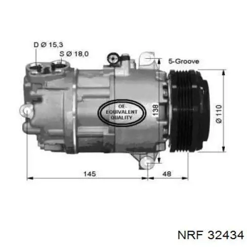 Компресор системи кондиціювання MSG Rebuilding 3F50045010 ціна, від 106.63 USD