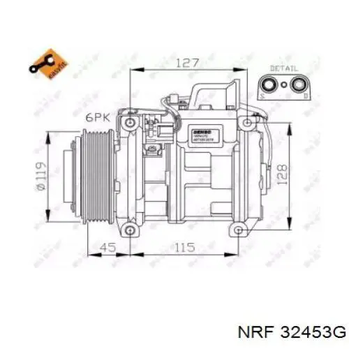 Купити 8200848916B Nissan/Infiniti Компресор кліматичної установки