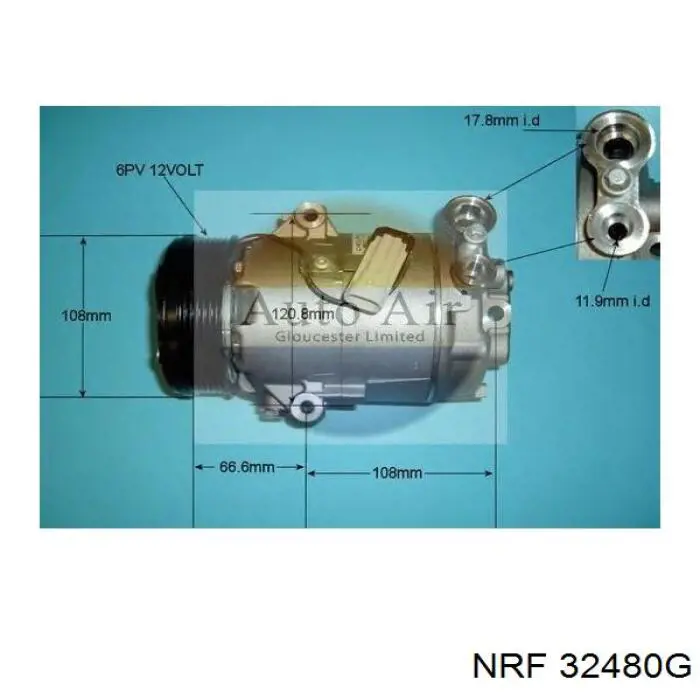 Компресор кондиціонера 93196863 Opel