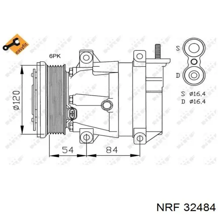 32484 NRF компресор кондиціонера