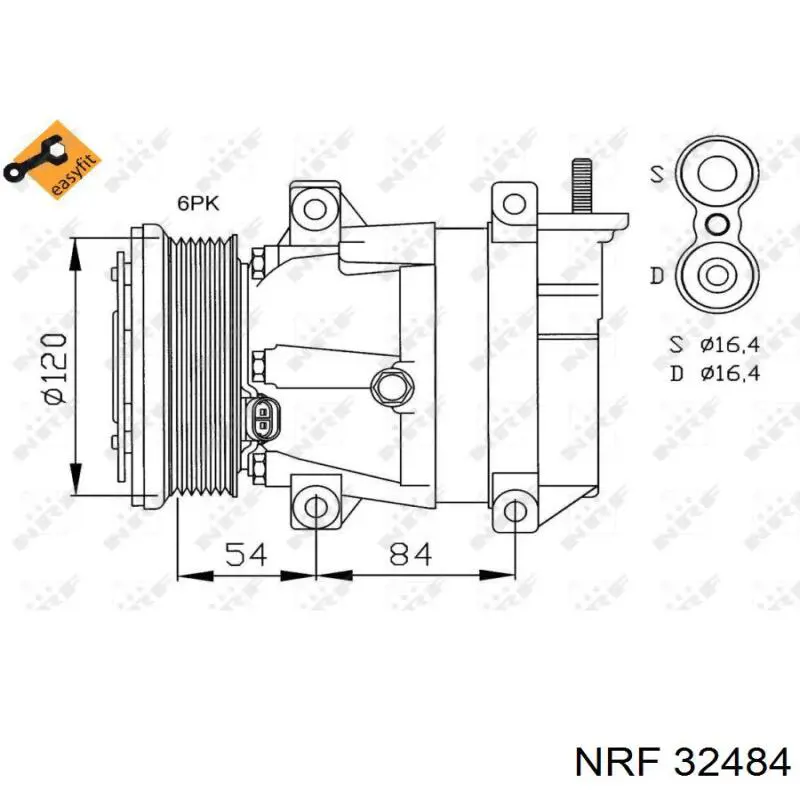 Компресор системи кондиціювання MSG Rebuilding 96442920R ціна, від 204.22 USD