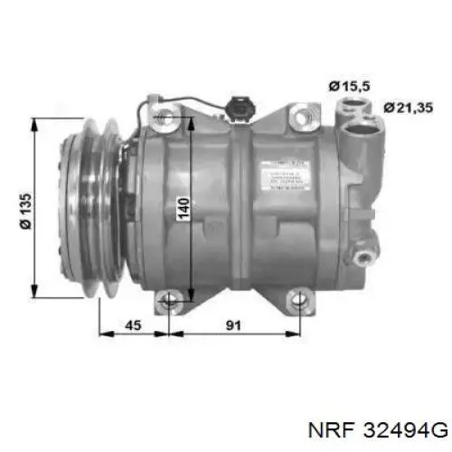 Компресор кондиціонера Q3730306 Q-fix