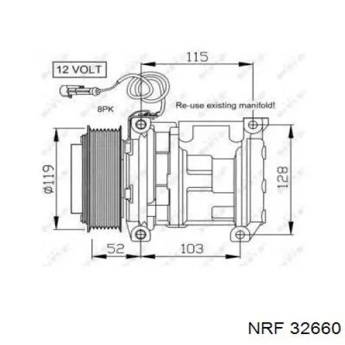 Компресор кондиціонера 10PA15C REMA-PARTS
