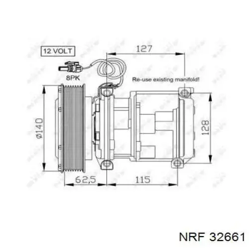 Насос кондиціонера NRF 32661