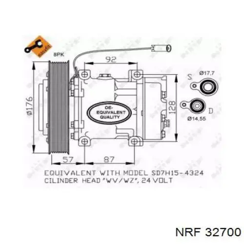 813046 VALEO Компресор холодоагенту