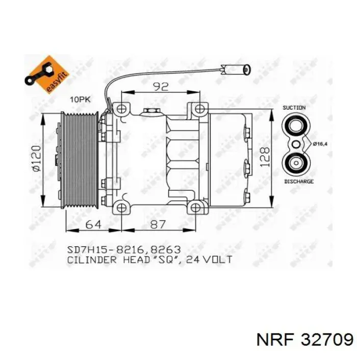 Компресор системи кондиціювання Volvo 20941036 ціна, від 240.09 USD