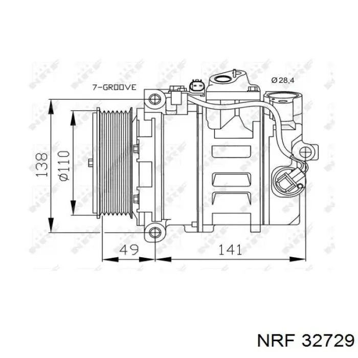32729 NRF компресор кондиціонера