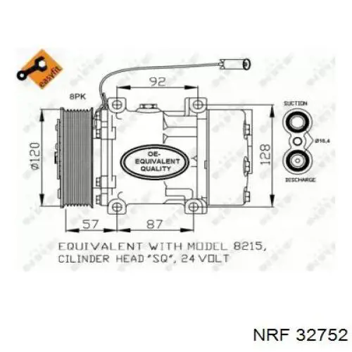 5010628046 Renault (RVI) Компресор холодоагенту