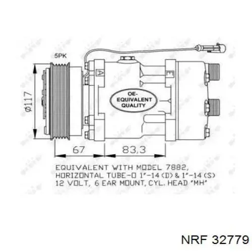 32779 NRF компресор кондиціонера