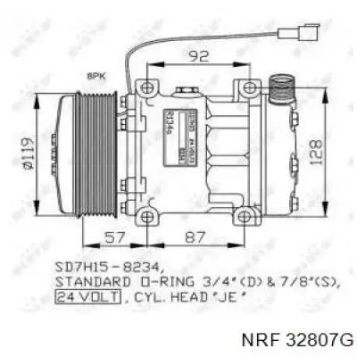 SD7H158234 Sanden Компресор холодоагенту