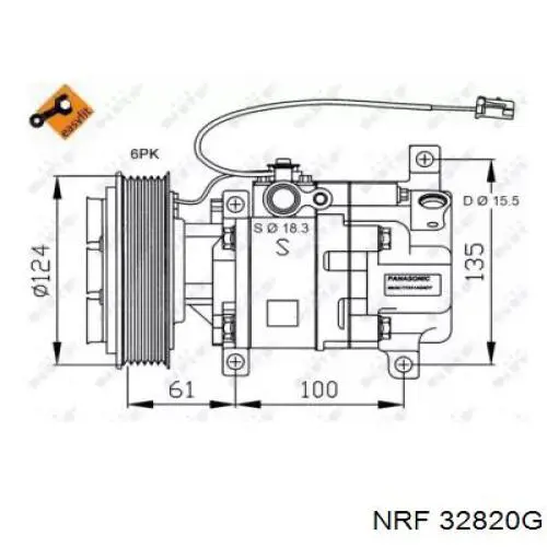 Насос кондиціонера NRF 32820G