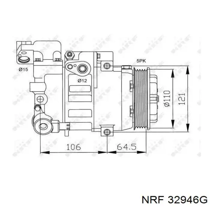 Компресор кондиціонера F500NE9CB06 Hyundai/Kia