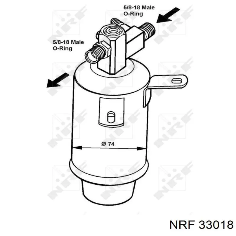 Ресивер-осушувач кондиціонера DFD05003 REMA-PARTS