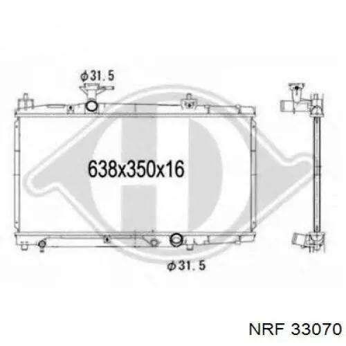 33070 NRF Ресивер-осушувач кондиціонера